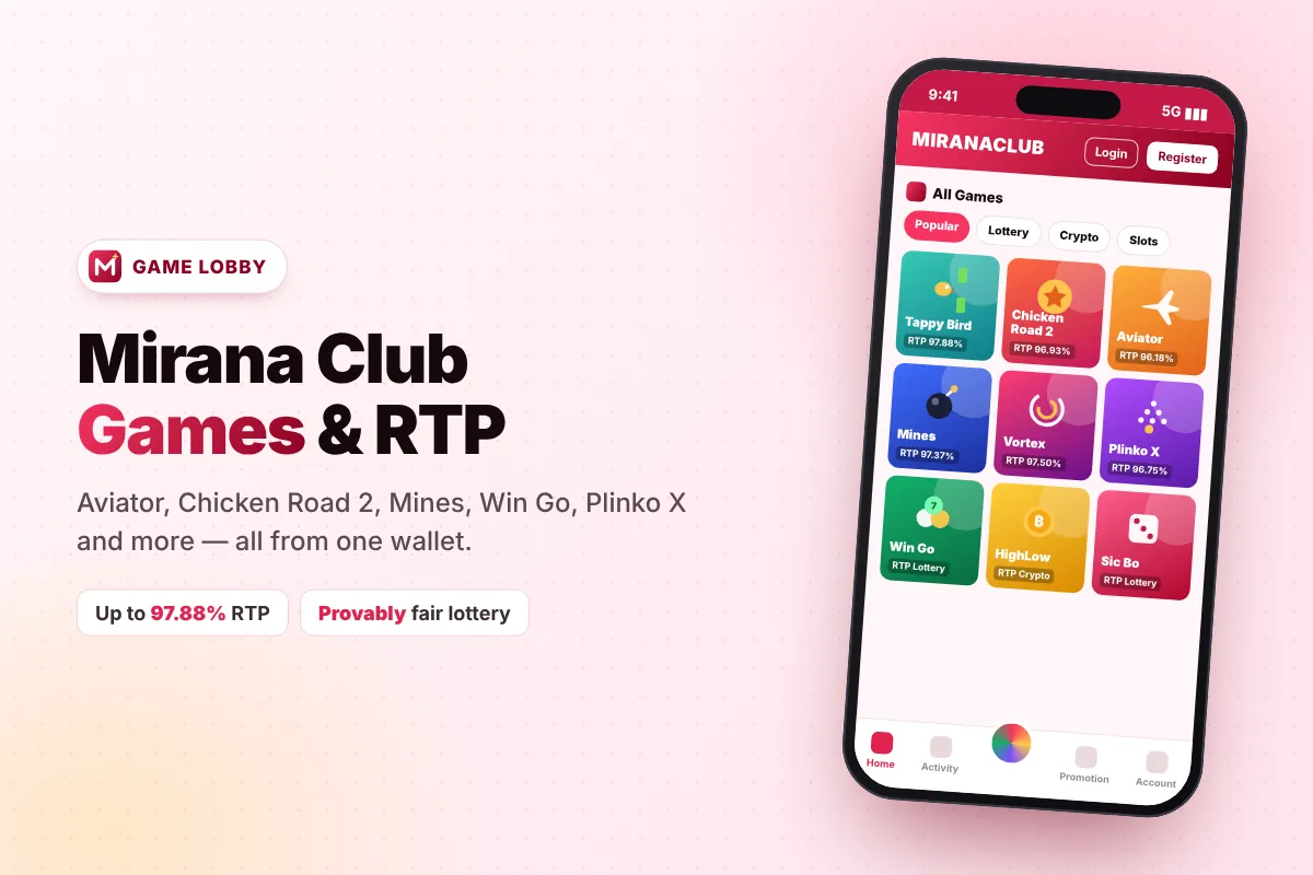 Mirana Club Games – Aviator, Win Go, Mines, Slots & RTP List